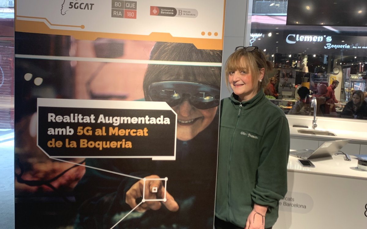 Presentado el proyecto 5G Catalunya de compra online inmersiva en la Boqueria