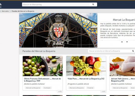 Pujada de la venda online de la Boqueria
